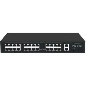 Ods 24port Poe 300W 2-uplink 10/100 Yönetilemez Switch