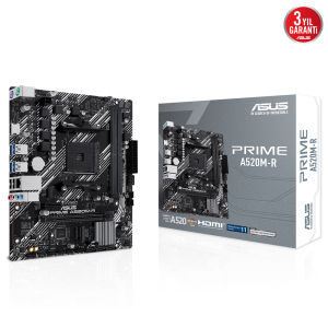 Asus Prime A520m-r Ddr4 Hdmi Pcie 4.0 Am4 Matx