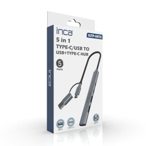 Inca Iutp-06t 5port Usb 3.0 Typec Çoklayıcı Hub