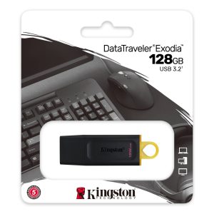 Kingston 128GB Usb 3.2 Exodia Dtx/128GB Siyah Taşınabilir