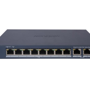 Hikvision 8port Poe 60W 2-uplink 10/100 Yönetilemez Switch