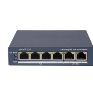 Hikvision 4port Poe 30W 2-uplink Gigabit Yönetilemez Switch