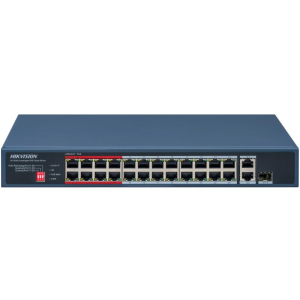 Hikvision 24port Poe 230W 1-uplink 10/100 Yönetilemez