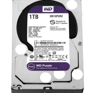 Wd 3.5" 1TB Purple Wd10purz 5400 Rpm 64mb Sata-3 Güvenlik