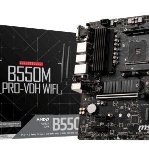 Msi B550m Pro-vdh Wifi Ddr4 Hdmi Dp Pcie 4.0 Am4 Matx