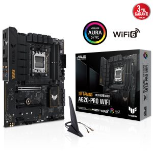 Asus Tuf A620-pro Gaming Wifi-6 Ddr5 Hdmi Dp Pcie 4.0 Am5