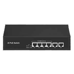 Ods 4port Poe 60W 2-uplink 10/100 Yönetilemez Switch