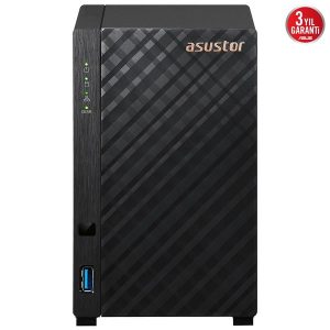 Asustor 2diskli Realtek Qc-1GB Ram-gigabit Nas Server