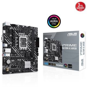 Asus Prime H610m-k Argb Ddr5 Hdmi Dp Pcie 16x V4.0 1700p