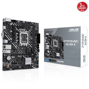 Asus Prime H610m-k Ddr5 M2 Pcie Nvme Hdmi Pcie 16x V4.0