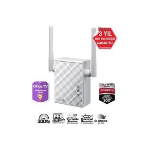 Asus Rp-n12 N300 2.4GHZ Mesafe Genişletici Ev Ofis Tipi 2x