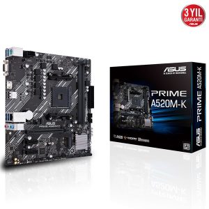 Asus Prime A520m-k Ddr4 M2 Pcie Nvme Hdmi Pcie 16x V3.0 Am4