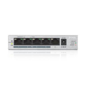Zyxel 5port Poe 4port 60W Gigabit Yönetilemez Switch