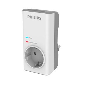 Philips 1-li Chp7010W/10 1140 Joules Akım Koruma Prizi Siyah