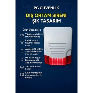 Pg Pg-si̇ren Harici Sahte Siren Flaşörlü