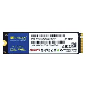 Twinmos 512GB Nvme512gb2280ap 3600- 3250mb/s M2 Nvme Gen3