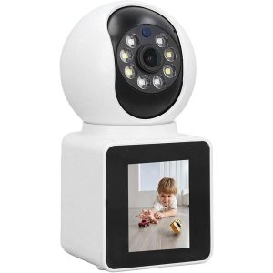 Apronx 4mp Küp 2.4" Lcd Ekranlı Wıfı Kablosuz Ip Kamera