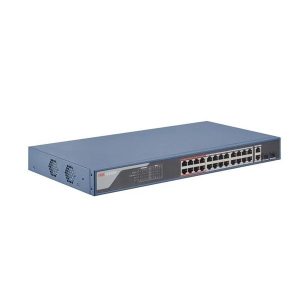 Hikvision 24port Poe 370W 2-uplink 10/100 Yönetilebilir