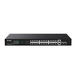 Tenda 24port Poe 410W 2-sfp 2-uplink Gigabit Yönetilemez