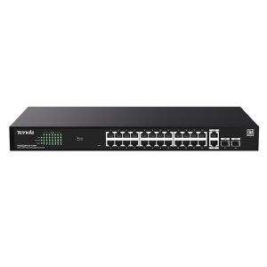 Tenda 24port Poe 410W 2-sfp Gigabit Yönetilemez Switch