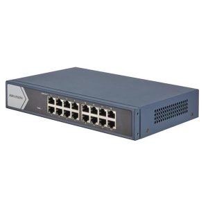 Hikvision 16port 10/100 Yönetilemez Switch Metal