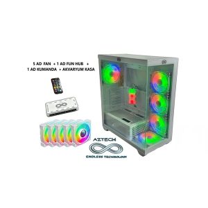 Aztech Azt101 W Gaming Mid-tower Pc Kasası Beyaz