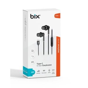 Bix Hf01c-bk Type-c Siyah 14mm Extra Bass Kulaki̇çi̇