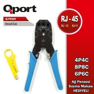 Qport Q-pen5 Rj11/rj12/rj45 Kablo Sıkma Pensesi