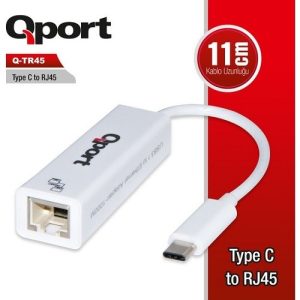 Qport Q-tr45 Gigabit Typec Harici Ethernet