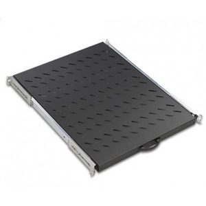 Ager Dikili Tip 19" 1u D1000mm Için Hareketli Siyah Raf